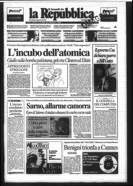 Il lunedì de La repubblica